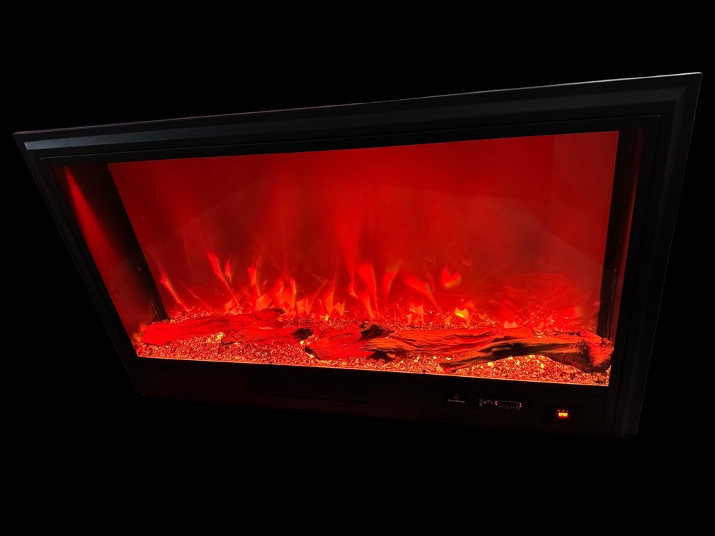 Front-view Crystal Fireplace (L 0.7m by W 0.22m by H 0.5m)