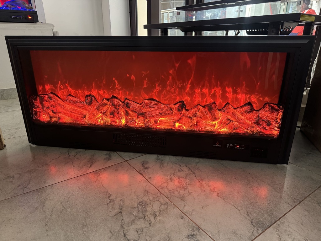 Front View Cozy glow Fireplace (L 0.7m by W 0.18 by H 0.5)