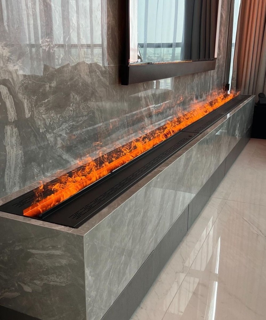 Water Vapor Fireplace (L 1m by W 0.24m by H 0.2m)