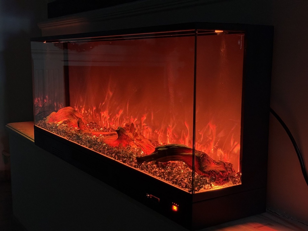 3D Crystal Fireplace (L 1.m by W 0.25m by H 0.5m)